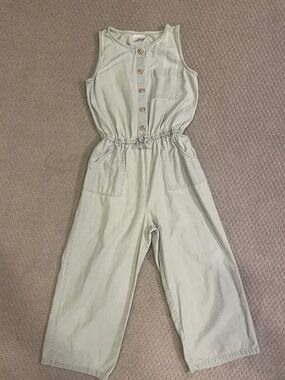 abercrombie kids Light Sage Green Sleeveless Jumpsuit